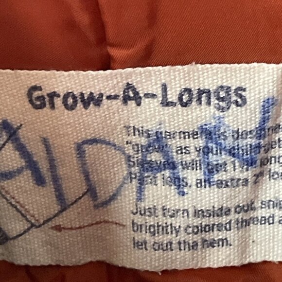 Lands End Squall Snow Pants Boys Girls Kids 12 Insulated Reinforced Knee Red - Picture 8 of 11